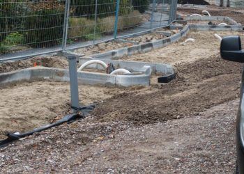 Bufferende fundering in de rijweg en beluchting voor toekomstige bomen